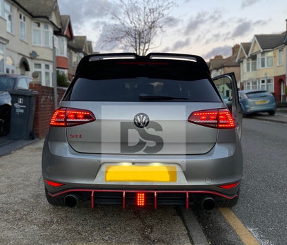 F1 Style Rear Diffuser Brake Light 15LED - RS3, M140i, Golf R, A45,Cupra, Fiesta