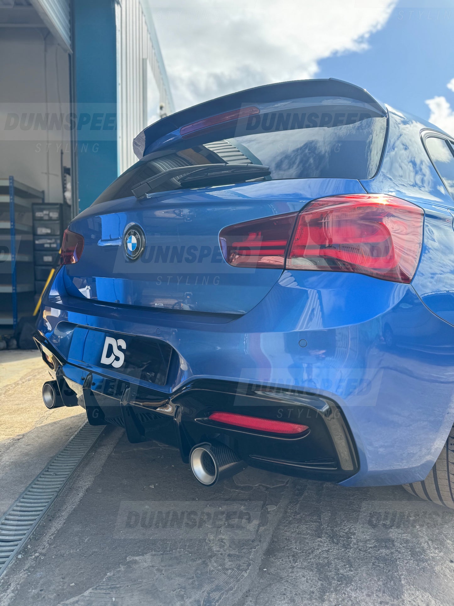 BMW 4” Carbon Fibre / Matte Silver M-Performance style exhaust tips