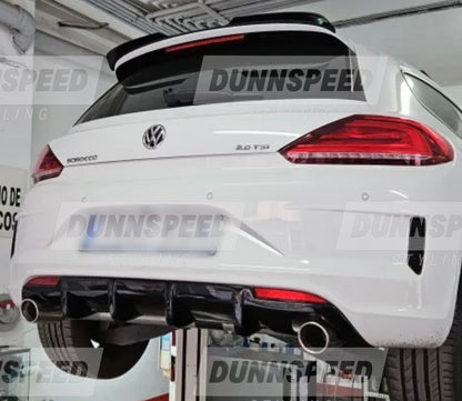 MK3/3.5 Volkswagen Scirocco R Gloss Black Rear Diffuser