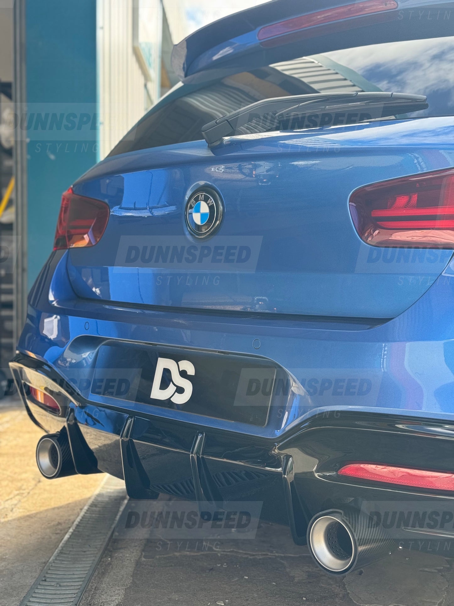 BMW 4” Carbon Fibre / Matte Silver M-Performance style exhaust tips