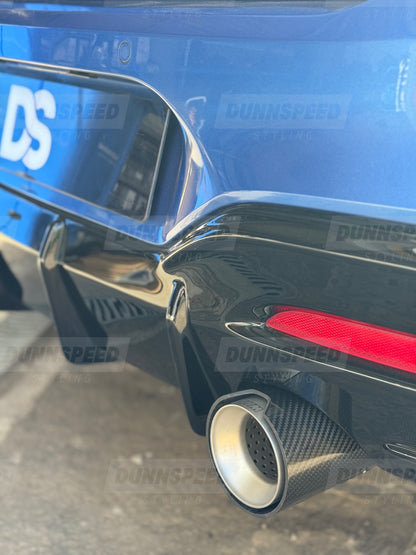 BMW 4” Carbon Fibre / Matte Silver M-Performance style exhaust tips