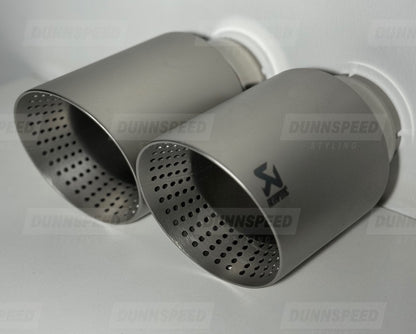 Akrapović 4” Exhaust Tips - Brushed Silver