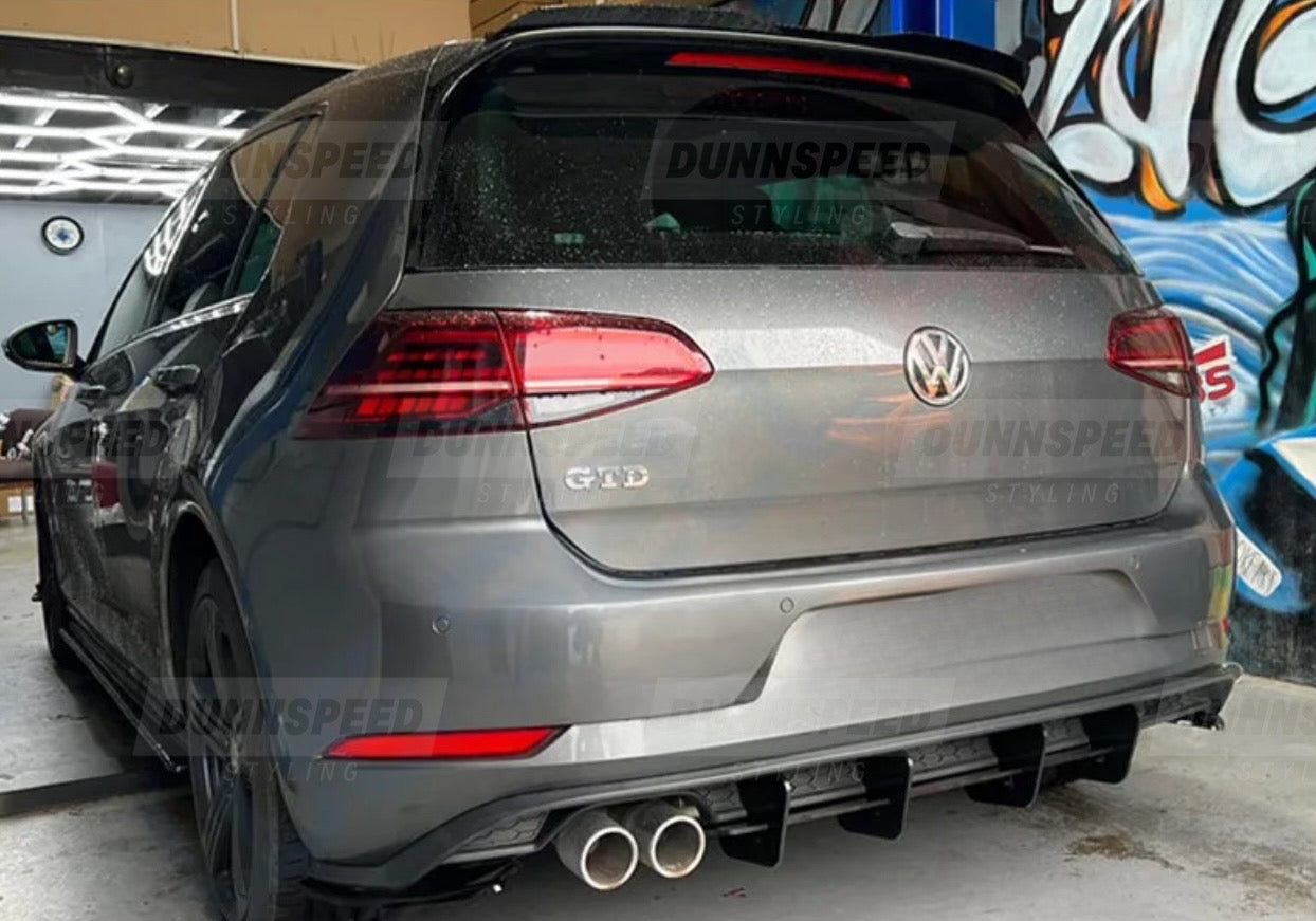 MK7.5 VW Golf GTD Rear Diffuser Extension