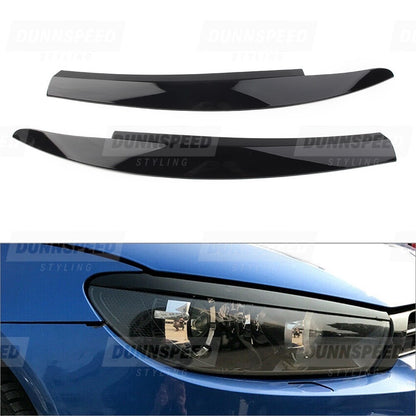 Volkswagen Scirocco Headlight Eyebrows 08-17 Glossy Black