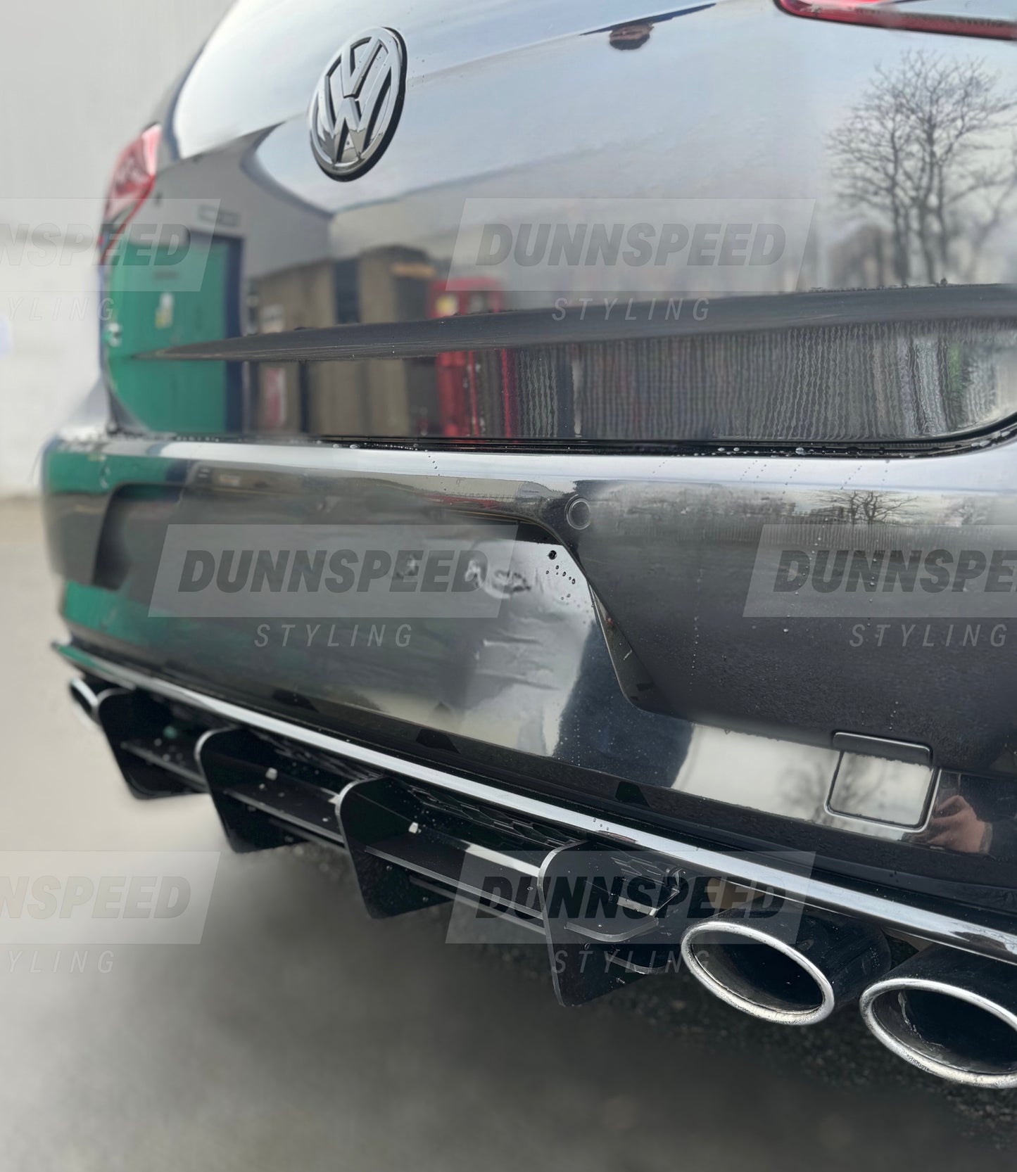 MK7.5 VW Golf R Rear Blade Diffuser