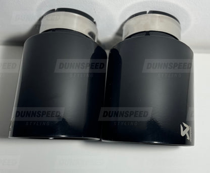 Akrapović 4” Exhaust Tips - Gloss Black