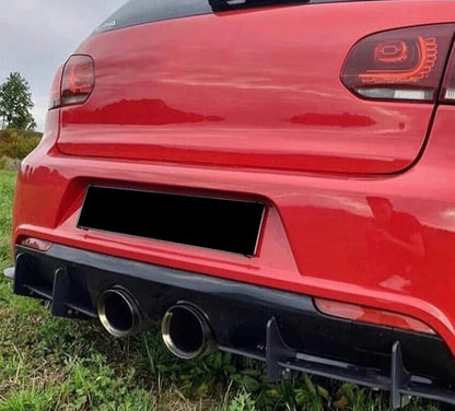 MK6 VW Golf R 20 Rear Finned Diffuser