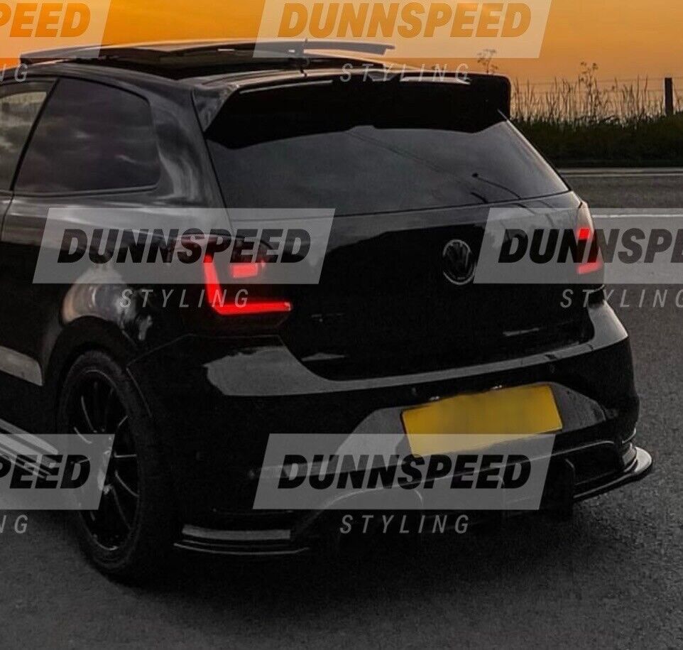 VW Polo MK5 6R 6C GTI R Oettinger Style Gloss Black Rear Boot Spoiler 2009-2017