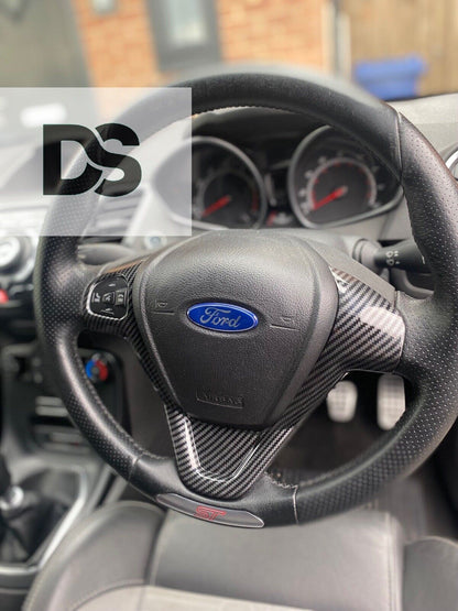 Ford Fiesta MK7-MK7.5 | Carbon Fibre Steering Wheel Trim