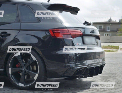 Audi RS3 8V Sportback Rear Blade Diffuser 2017-2020 Body Kit Spoiler Hatchback