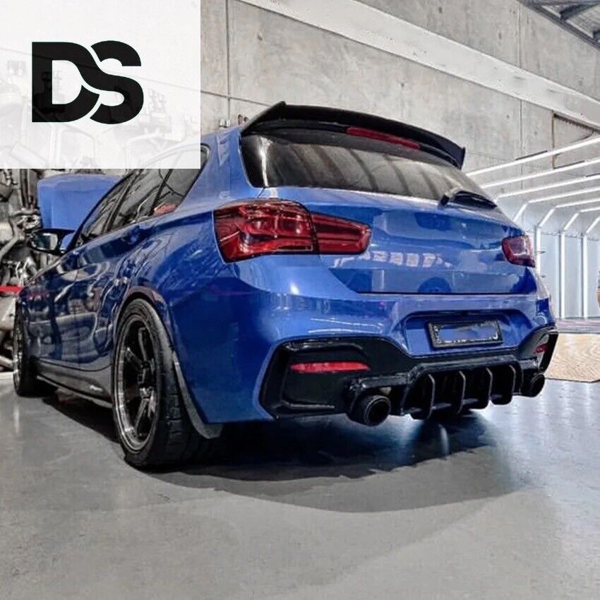 BMW F20 1 Series M135i M140i LCI Rear Finned Diffuser Extension 2015-2019