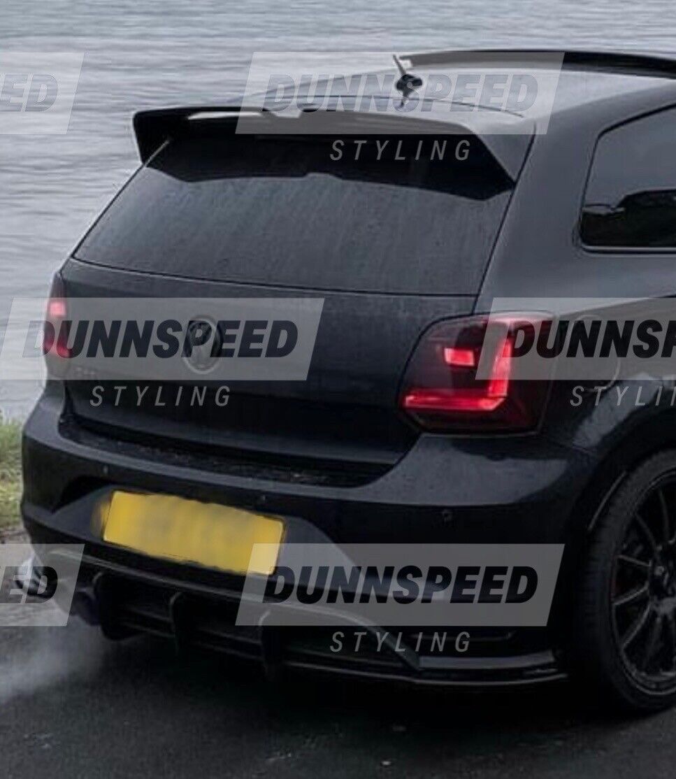 VW Polo MK5 6R 6C GTI R Oettinger Style Gloss Black Rear Boot Spoiler 2009-2017