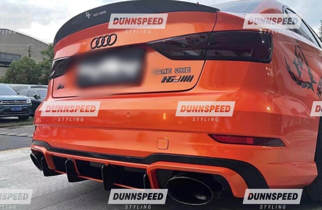 Audi RS3 8V Saloon Rear Blade Diffuser 2017-2020 Body Kit Spoiler