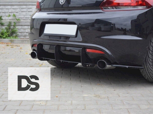 VW Scirocco R Rear Blade Style Diffuser & Rear Side Splitters 2008-2017 Body Kit